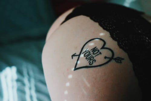 A neon sign style arrow tattoo  Sex  Confess | XConfessions Porn for Women